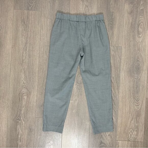Aritzia Babaton Conan Pants Wool Houndstooth Print Pleated Trouser High Waist - Picture 10 of 12